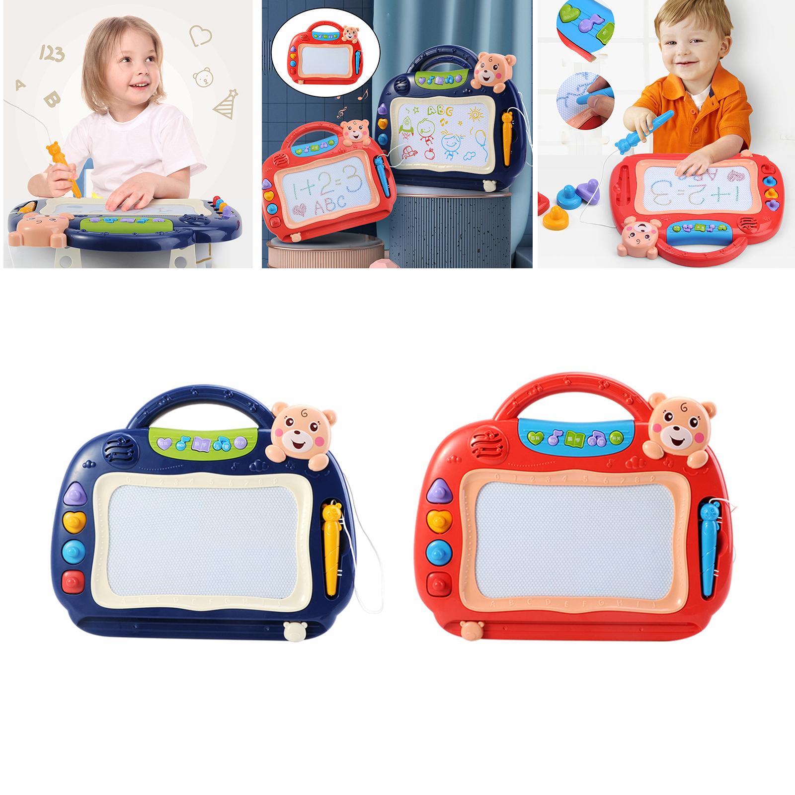 Magnetic Drawing Board with 4 Stamps and Magnet Pen for Boys Girls