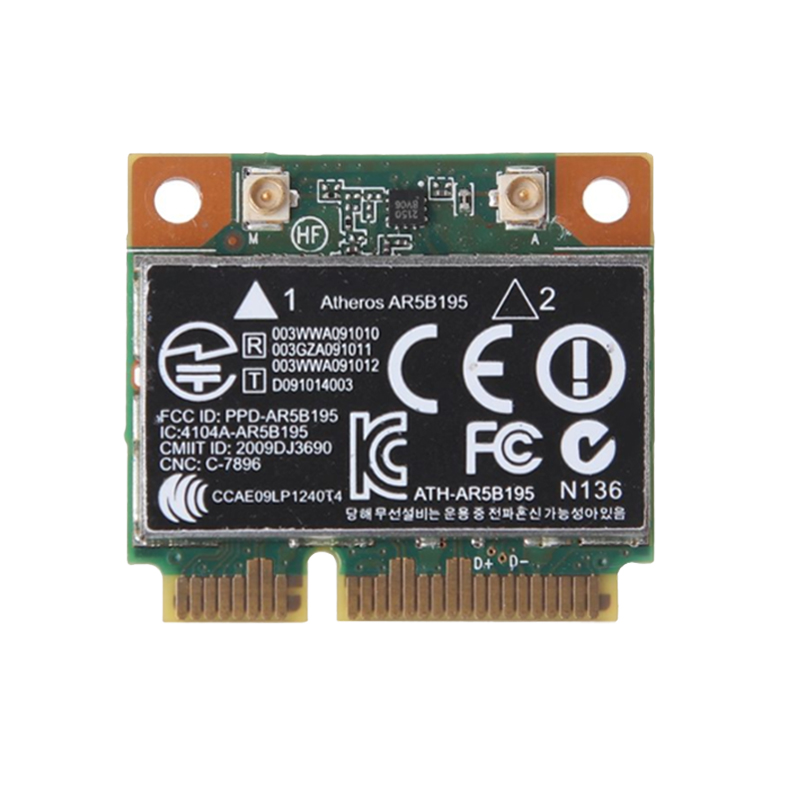 Wireless wifi N + Bluetooth BT 3.0 Half PCI-E Card Atheros AR5B195 for HP 592775-001