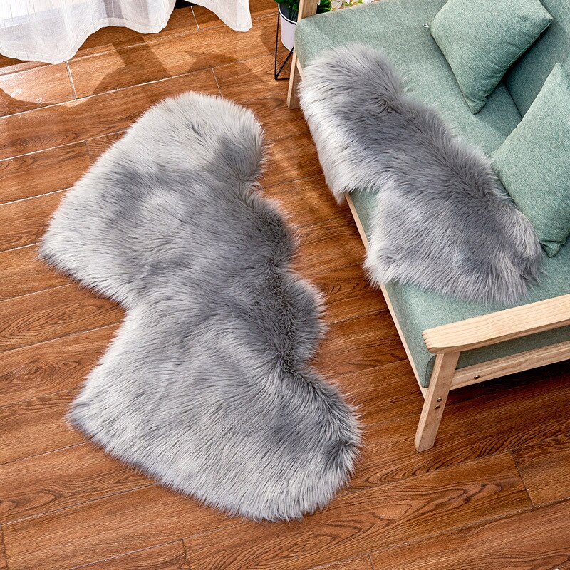 Pluche lange wol faux fur cupido tafel mat liefde double heart baby foto props mat winter harige dikke warm ontvangende deken