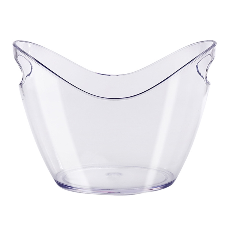 Vasca in plastica trasparente da litro in acrilico per bevande e feste bottiglie di vino o Champagne per sbarra dell'Hotel regalo del ristorante dell'Hotel