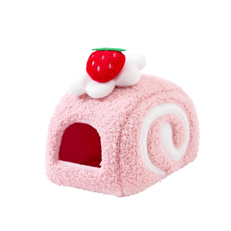 Maison chaude en peluche pour Hamster, Cage pour petits animaux, fournitures d'aménagement paysager, accessoires pour Rat, Chipmunk, maison de souris, petit nid pour animaux de compagnie
