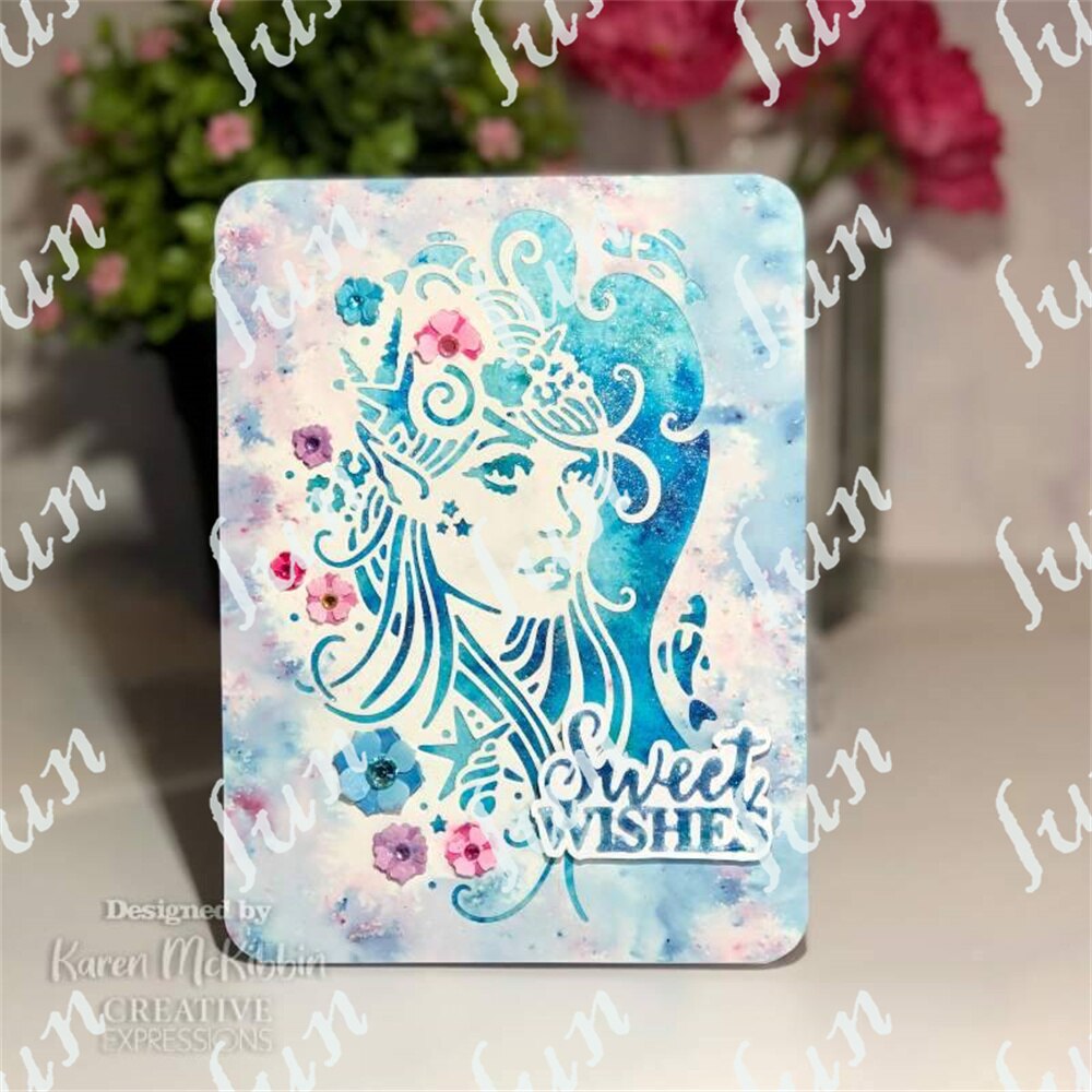 Diy 2022 Tiger Elephant Mermaid Wolf Butterfly Bunny Craft Dies Handmade Make Scrapbooking Paper Card Coloring Punch Stencil