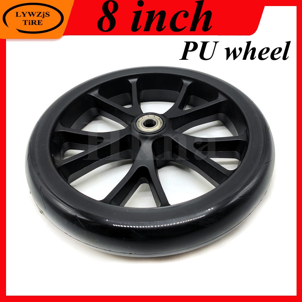 1 Pcs 8-Inch 200Mm Wiel Rolstoel Universele Wiel Mute Dragen Wiel Trailer Wiel Pu Wiel Pull Wiel wiel Katrol