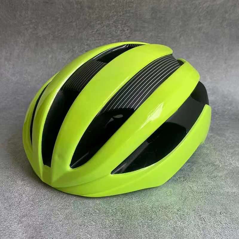 Casco da bici da strada Aero Casco da Ciclismo per uomo Velocis aerodinamica Casco da vento Casco da bicicletta sportivo ultraleggero Casco Ciclismo: verde