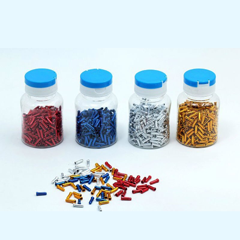 50 Pcs/Lot Bicycle Cable End Caps Aluminum Alloy Brake Shifter Inner Cable Tips Crimps Bike Derailleur Shift Wire Ferrules