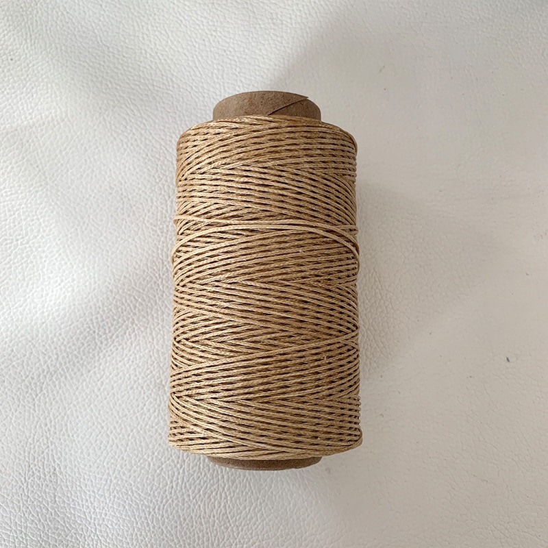 Basisfarver serie flad vokstråd 250m 150d fladsyede vokslinje håndlavet gør-det-selv til læder 1mm fladvokset synylontråd