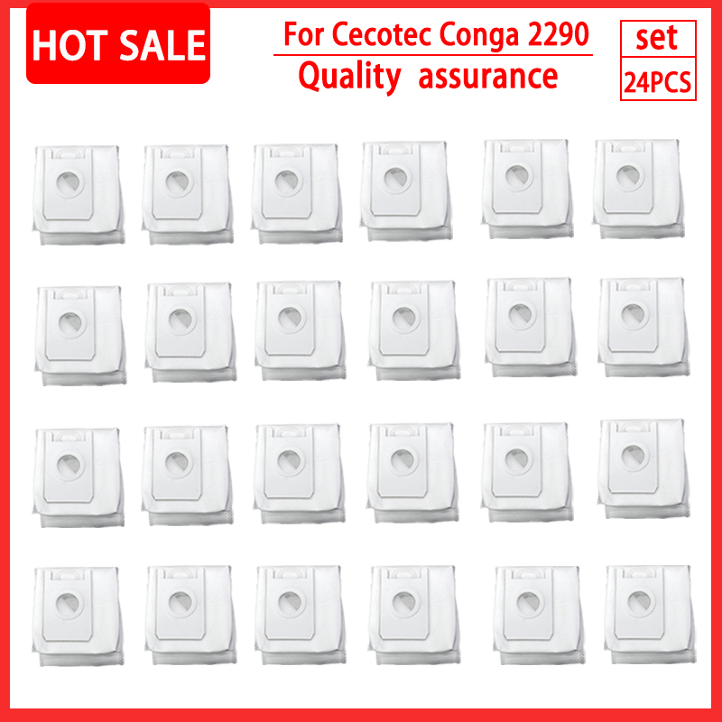 For cecotec conga 2290 ultra Dust Bags Accessories Robot Vacuum Cleaner Dust Filter Dust Box Replacement Parts: Beige