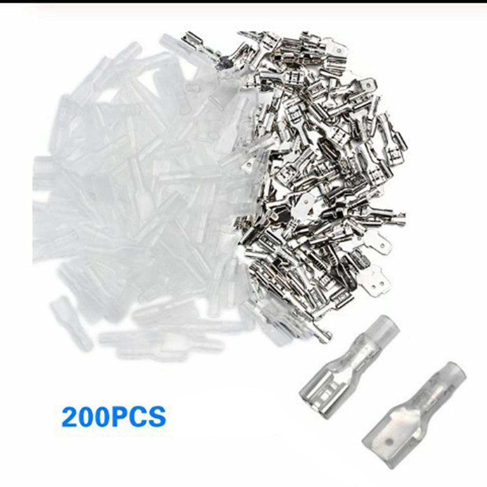 Electrical Insulation Pipe Connector Male Female Spade Crimp Terminals Electrical Insulating Sleeve Wire Wrap Connector