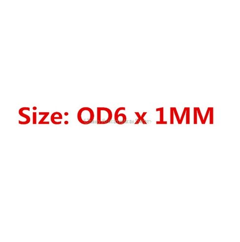 100 Stuks Zwart Nitril butadieen "O" Type Afdichting Rubber Ring Pakkingen 4.5/5/5.5/6 /6.5/7/8/9/10/11/12/13/* 1 MM: 1mm X 6