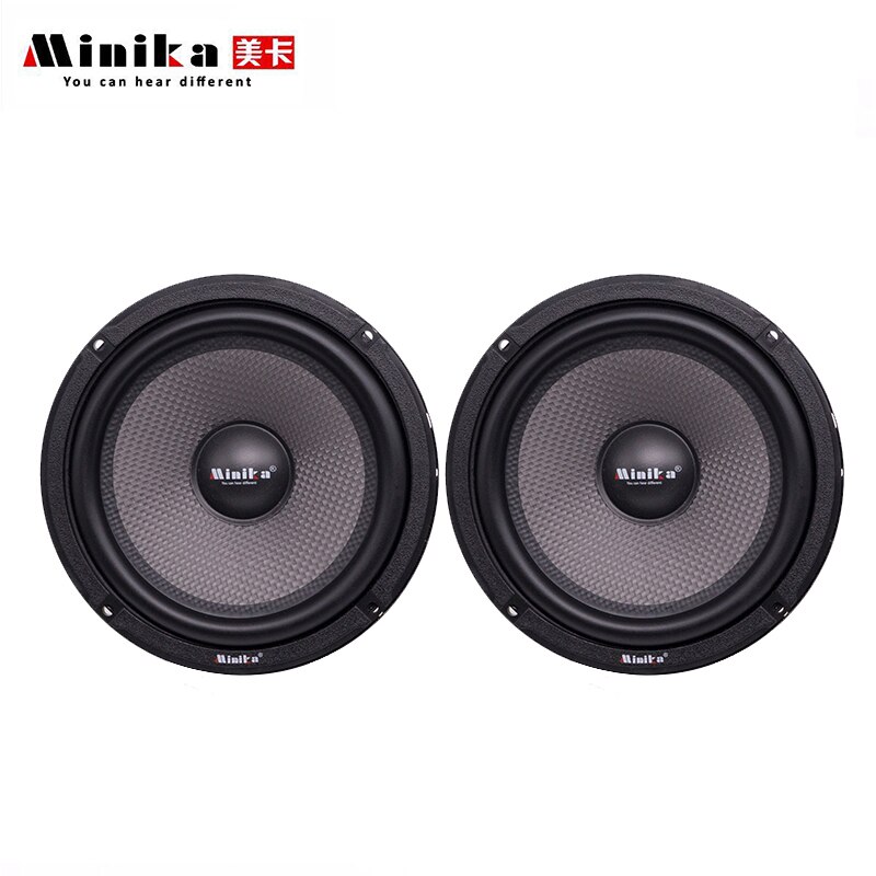 Minika 6.5inch Car Audio Speaker Component 4ohm 250W with Tweeter Cross Over 2 Way HIFI Car Speaker Set