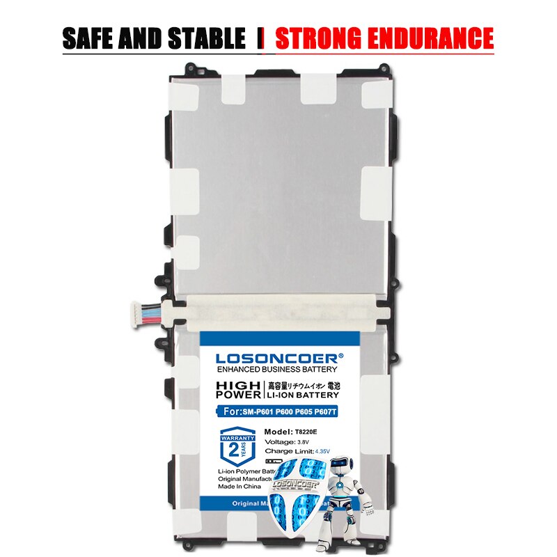LOSONCOER T8220E Battery - 11500mAh Replacement for Samsung Galaxy Note 10.1 Tab Pro P600 P601 P605 SM-P607 SM-T520 SM-T525