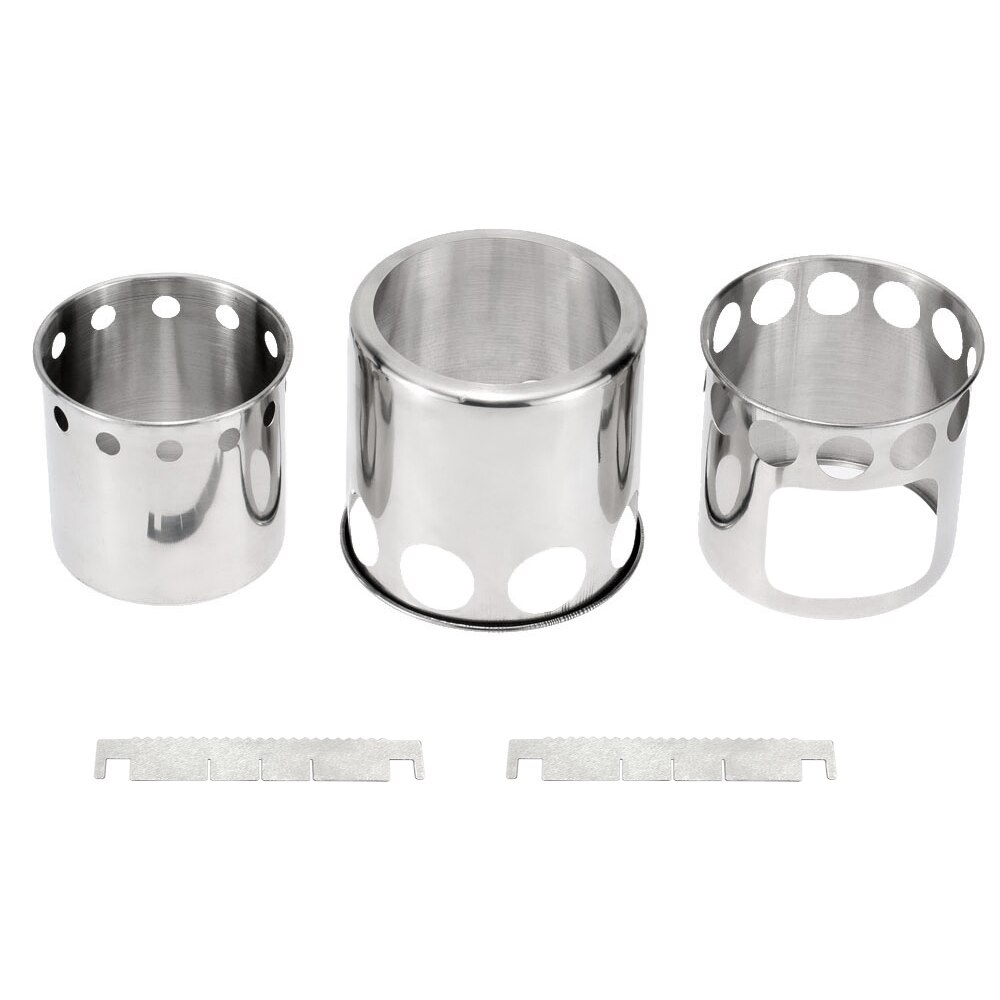 Portable Stainless Steel Camping Stove Burning Stove Cooking Pot Set Outdoor Hiking travel Backpacking Picnic Cookware Tableware