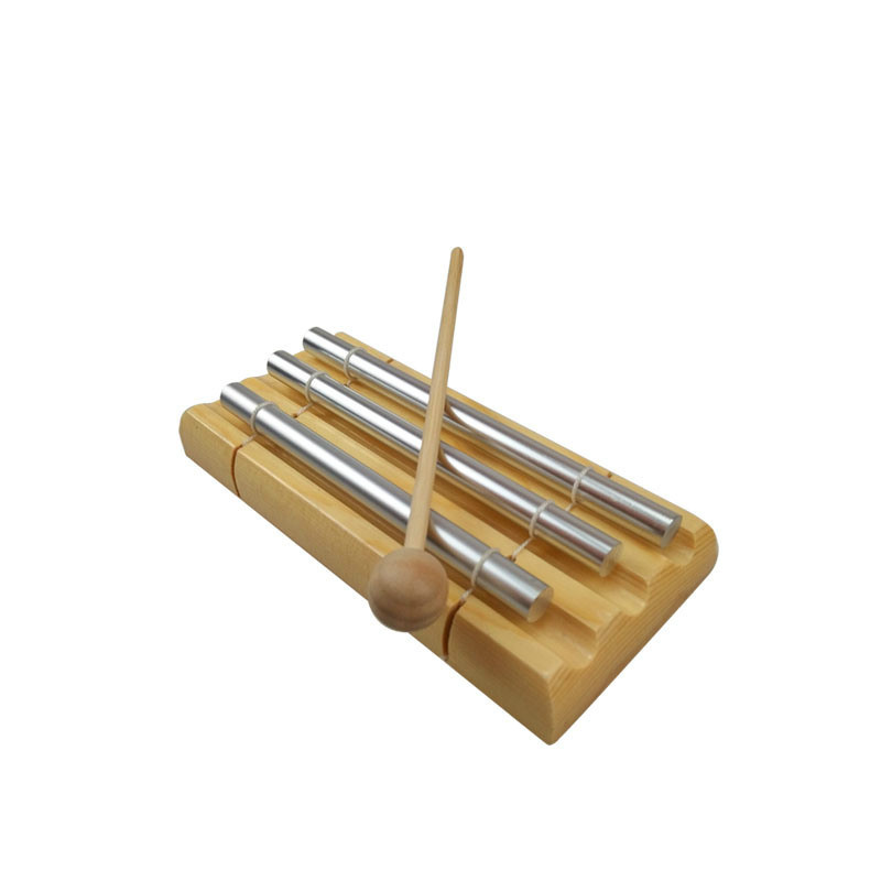 M-WS Wood Metal Three Tone Hand Xylophone Early Childhood Musical Phoneme Orff Instrument
