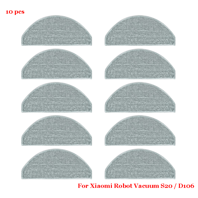 For Xiaomi S20 / D106 Cleaner Robot Vacuum Cleaner Replacement Parts Main Side Brush Cover HEPA Filter Mop Parts Accessories: Clear