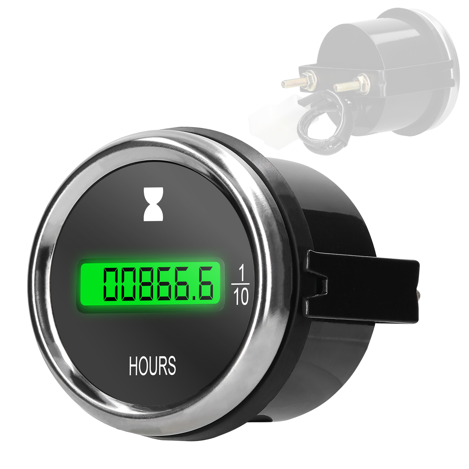 52mm Urenteller Gauge LED Digitale Auto Timer 12/24V voor Auto Vrachtwagen Marine Boot Urenteller Urenteller Gauge Urenteller Timer Gauge