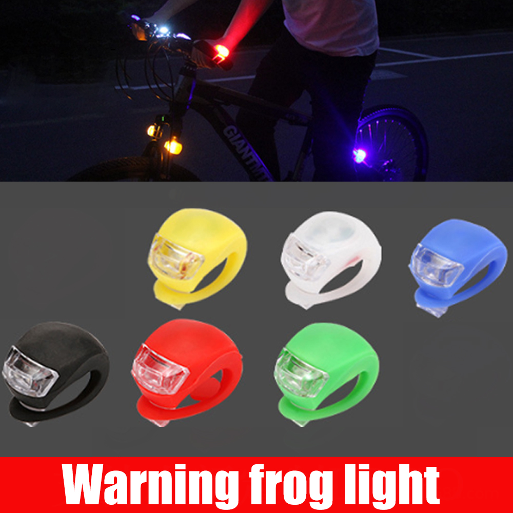 Luces de bicicleta luces de rana portátiles advertencia de conducción nocturna luces LED coloridas bicicletas de montaña de carretera luces traseras accesorios de bicicleta