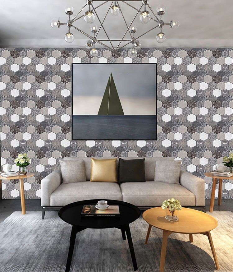 3D Three-Dimensional Stickers Self-Adhesive Cultural Wall Stickers TV Background Wall Paper Wallpaper Wall Decoration