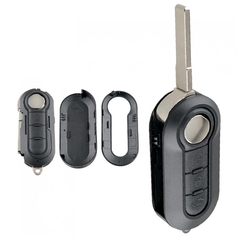 3 painiketta auto auton avain kaukosäädin taitettava kotelon vaihto sopii fiat 500 doblo ducato panda punto peugeot