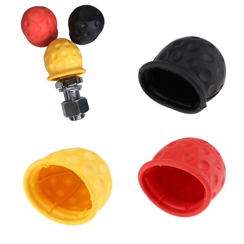 3pcs Tow Ball Cover Cap Tow Hitch Caravan Trailer Towball Protecter