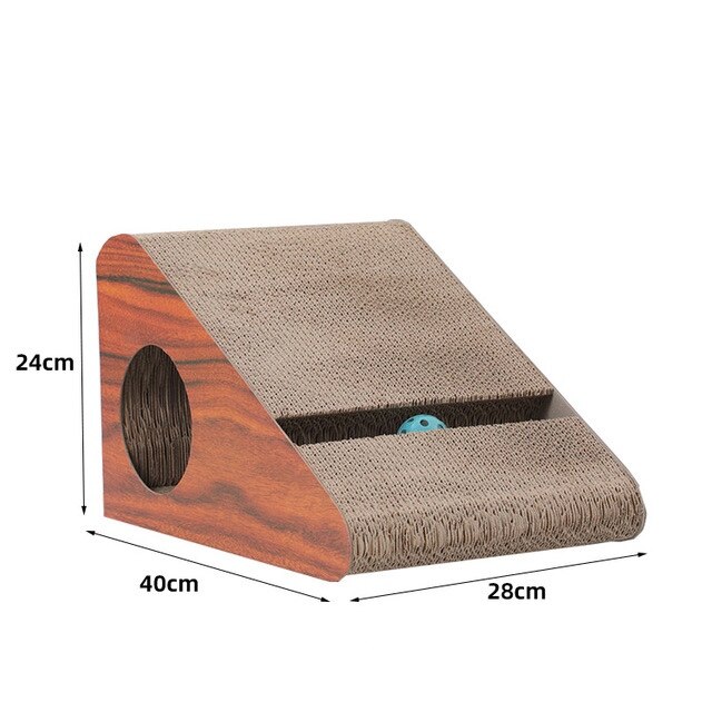 Fun Kat Speelgoed Kat Krasraad S-Vormige Gegolfd Papier Met Katten Klauw Slijpen Nail Schraper Mat Matras Kat levert: 5