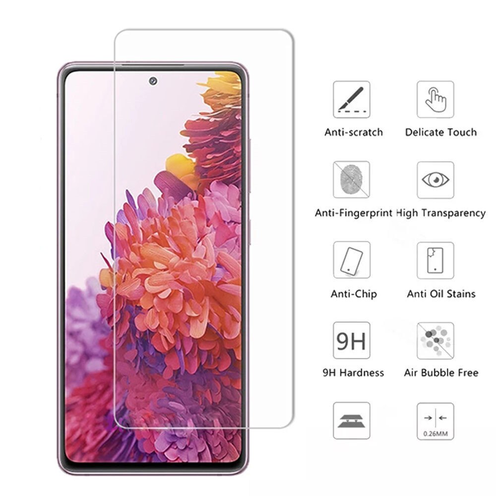 3 stuks screenprotector voor samsung galaxy  s20 fe a50 a40 a60 m51 a21s gehard glas beschermglas op samsung  s20 fe 5g glas