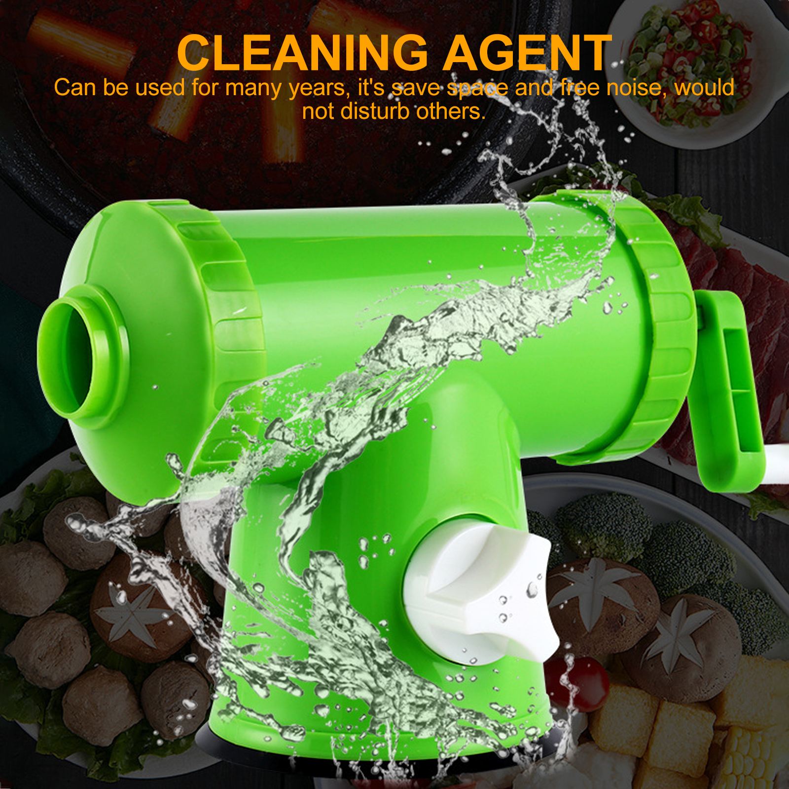 1 Set Manual Sausage Stuffer Kitchen Sausage Maker Sausage Filling Tool Hand Operated Funnel Pig Cattle Casing Enema Machine