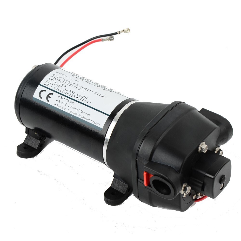 FL-40 FL-44 12V/24V Low Pressure 40PSI(2.8Bar) Electric Diaphragm Pump Irrigation Motorhome Car Water Supply