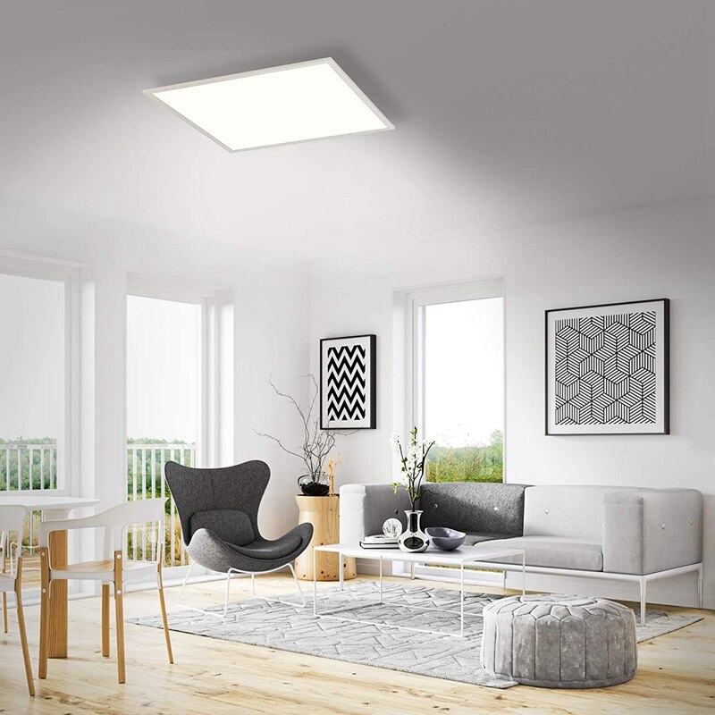 LED Downlight 48W 6500K 60X60cm LED Panel Downlight White Grid Lights Insert Light Ceiling Light For Office Living Room