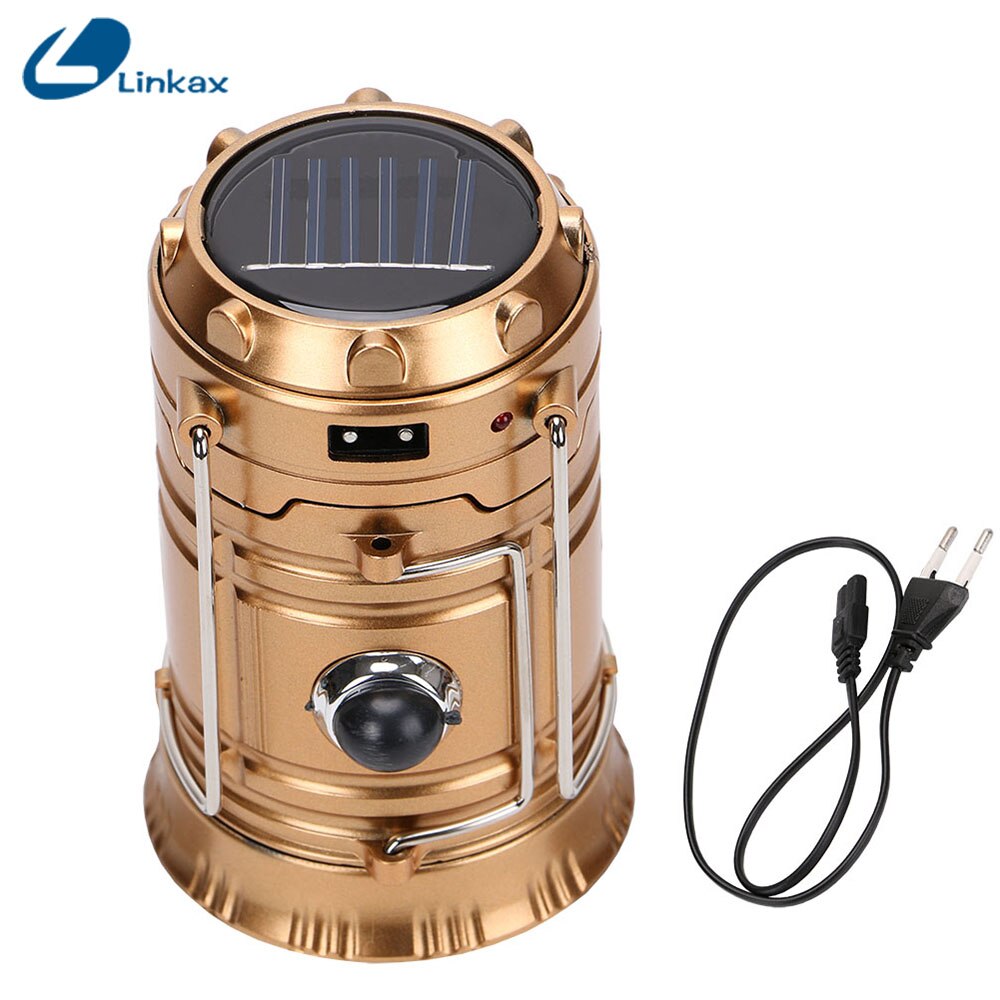 Portable Solar Lantern Camping Light Rechargeable Built-in Lithium Battery Hand Lamp Outdoor Camping Lanterna Tent Lights