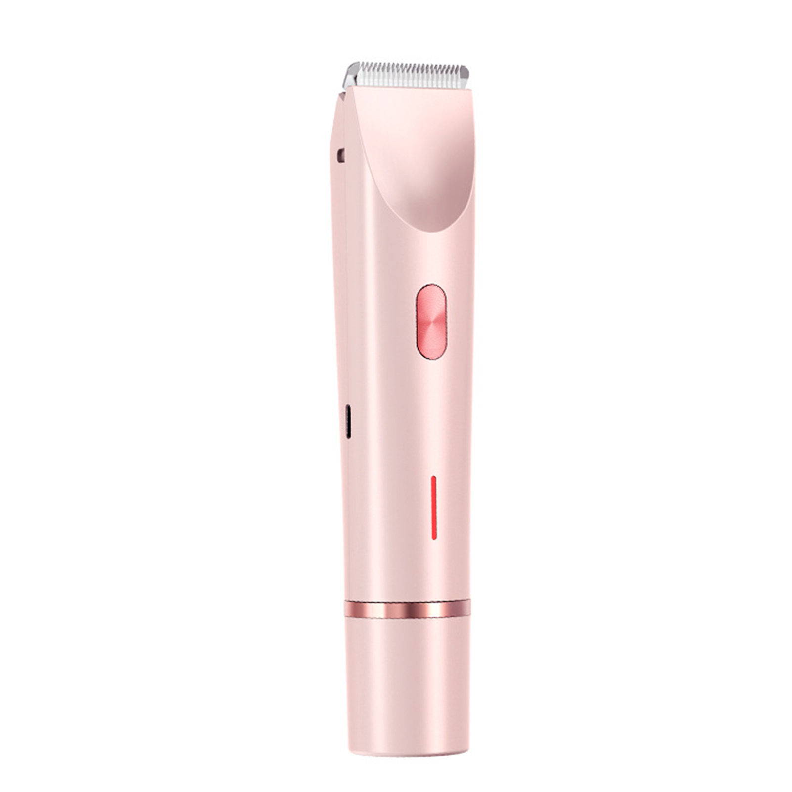 2 in 1 Electric Shaver for Women Waterproof Wet & Dry Hair Razors Double Head Dual Bikini Hair Trimmer Detachable Head Shaver: Pink