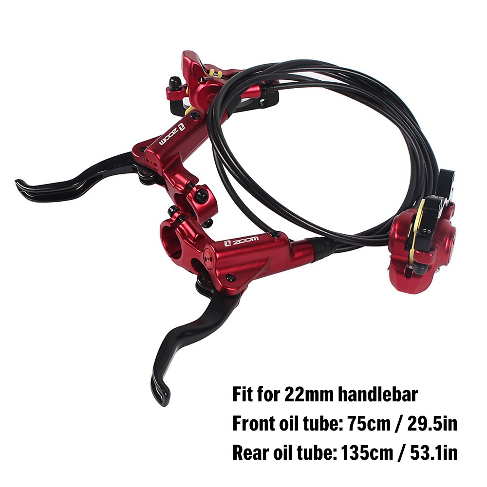 Zoom HB-875 freio de bicicleta mtb freio a disco hidráulico frente pinças traseiras conjunto 22mm mountain bike esquerda direita freio a disco