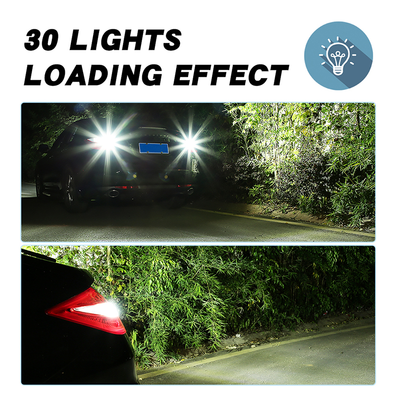 Luces LED traseras de marcha atrás para coche, intermitentes, 19smd, 12V, 1156 BA15S, BAU15S, 1157, T20, 7440, T25, 3157, 3156