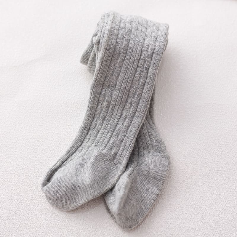Zachte Katoenen Baby Panty Herfst Winter Warm Elastische Pasgeboren Panty Voor Baby Jongen Meisje Effen Kleur Kinderen Panty: light gray / M 1-2Y