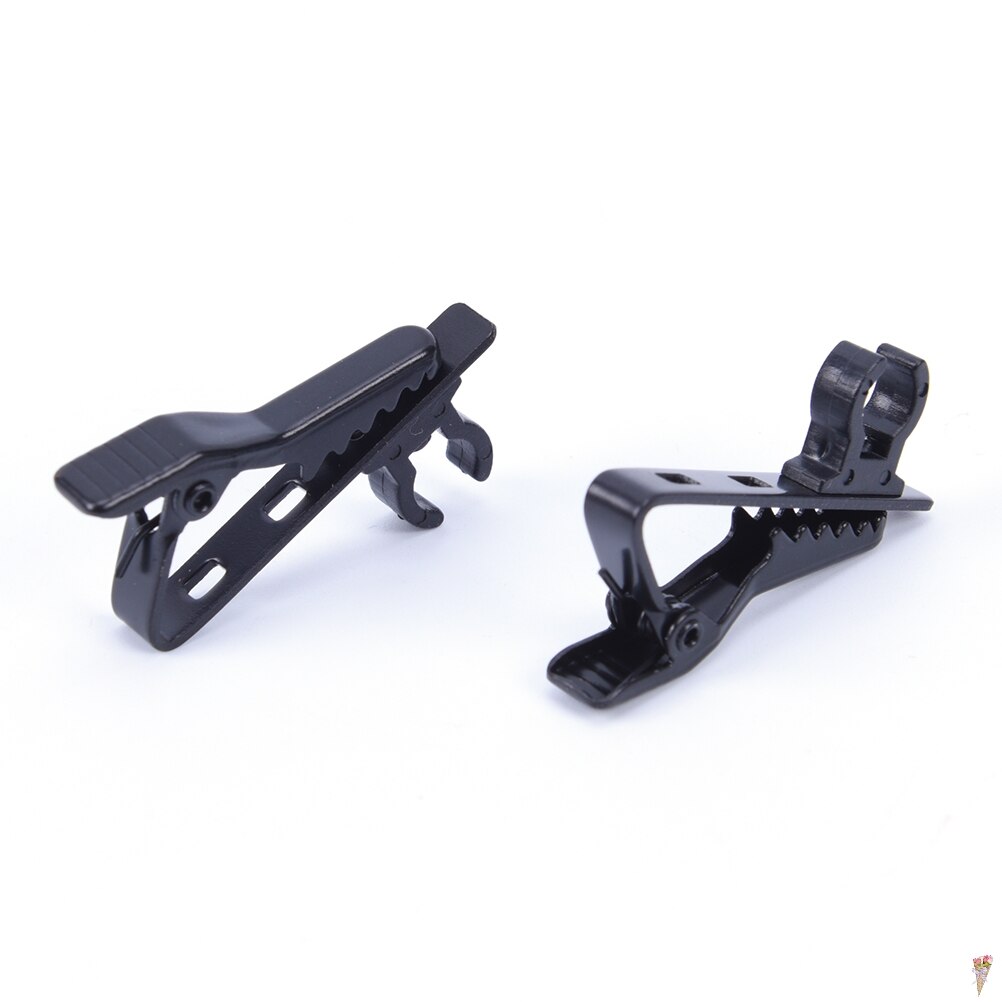 Microphone Lapel Tie Clip Universal for Mini Lapel Lavalier Microphone Mic Clip For Clip Mic Replacement Cable Clip