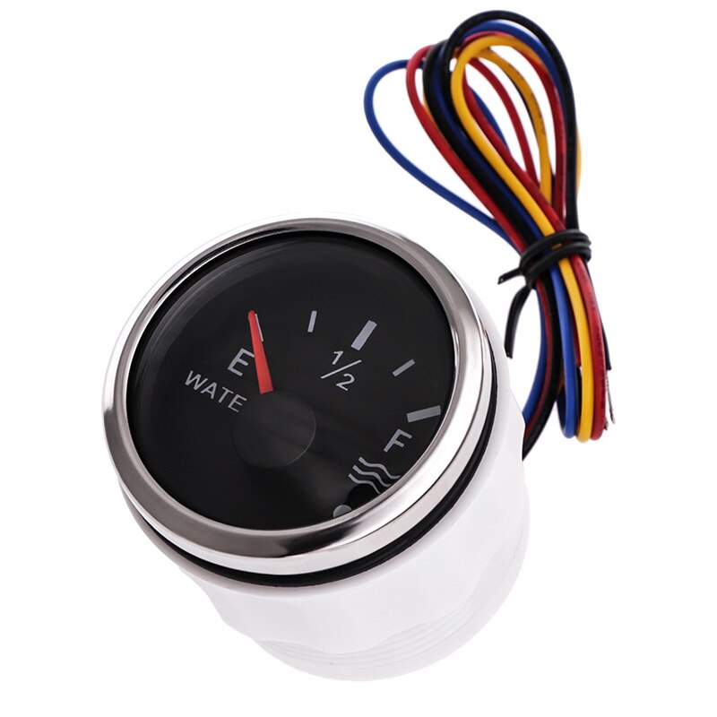 Stainless Steel 52mm Fuel Level Meter With Alarm And 200 250 300 350 450 mm Sensors Water Level Gauge Fit For 0~190 / 240~33 ohm