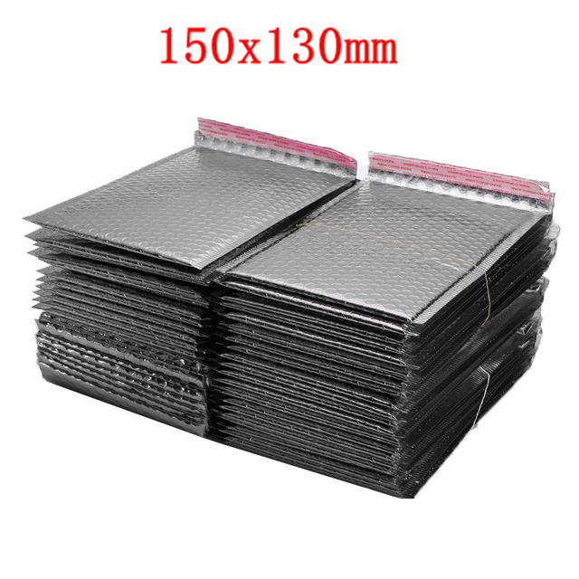 50 Stks/partij Verschillende Specificaties Gold Plating Papier Bubble Enveloppen Tassen Mailers Padded Envelop Bubble Mailing Zak: 150x130mm silver