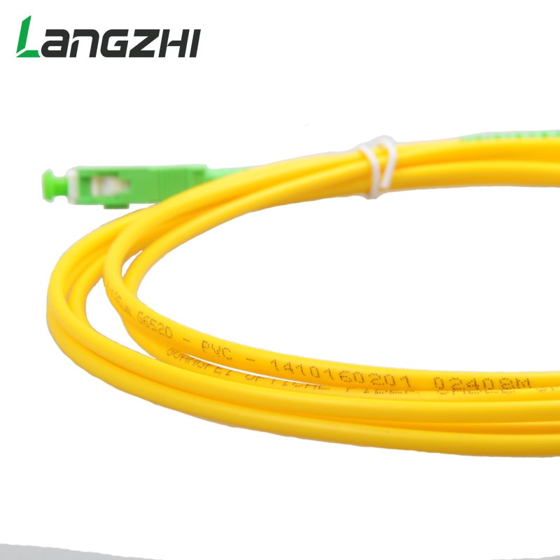 10pcs/bag Sc Apc 3m Simplex Mode Fiber Optic Patch Cord Cable Sc Apc 2.0mm Or 3.0mm Ftth Fiber Optic Jumper Cable