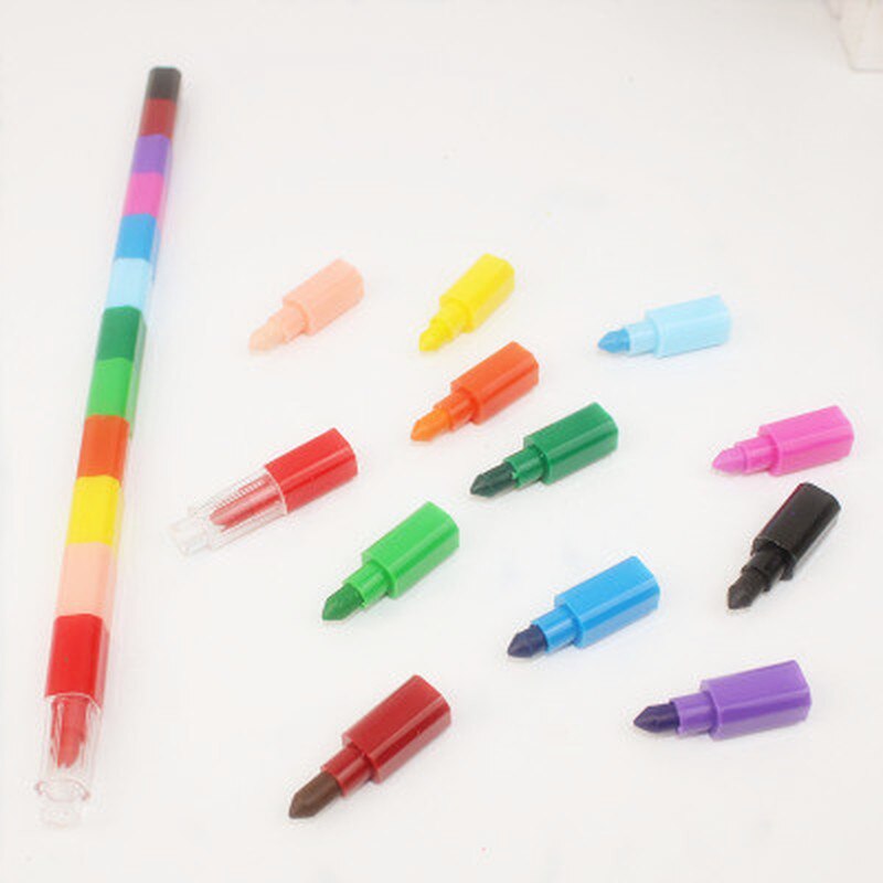 12 farger baby tegning fargestifter fargerike oljemaling penn barn barn blokker fargestifter maling forsyninger