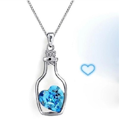 Verkoop Perzik Drift Fles Power Kettingen Kleur Fles Kristal Ketting Vrouwen Strand Statement Sieraden