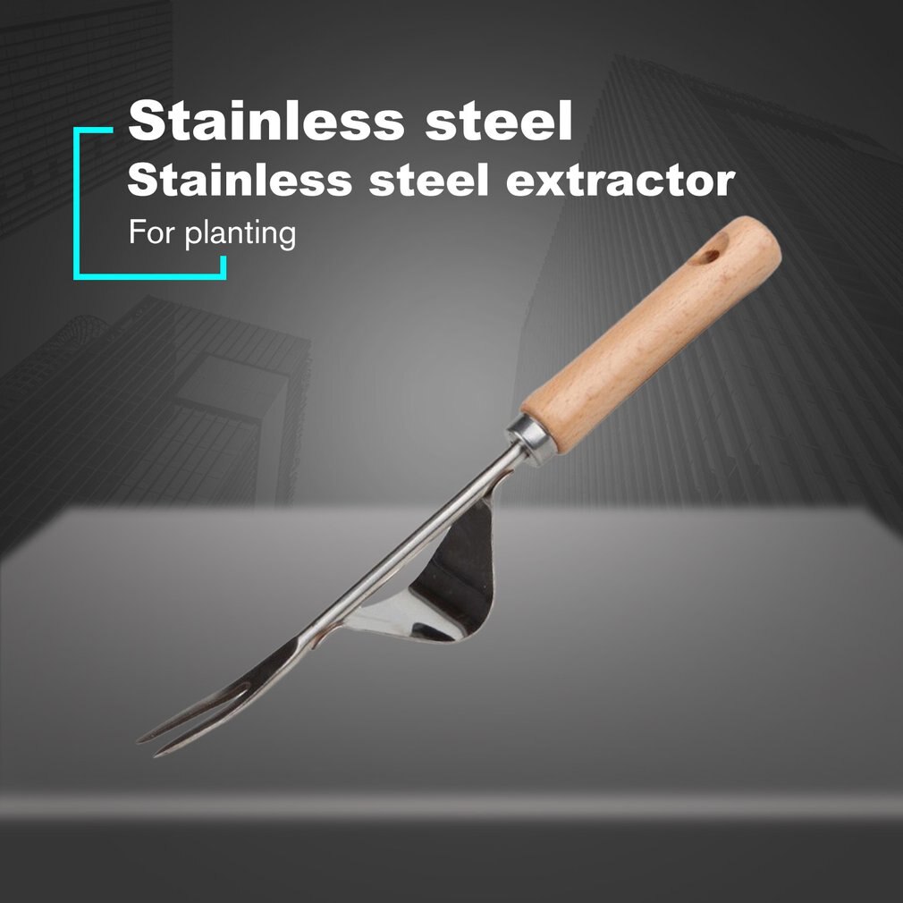 Multifunctional Stainless Steel Puller Weeding Tool Nursery Fork Sapling Transplant Shovel Seedling Transplanting Shovel