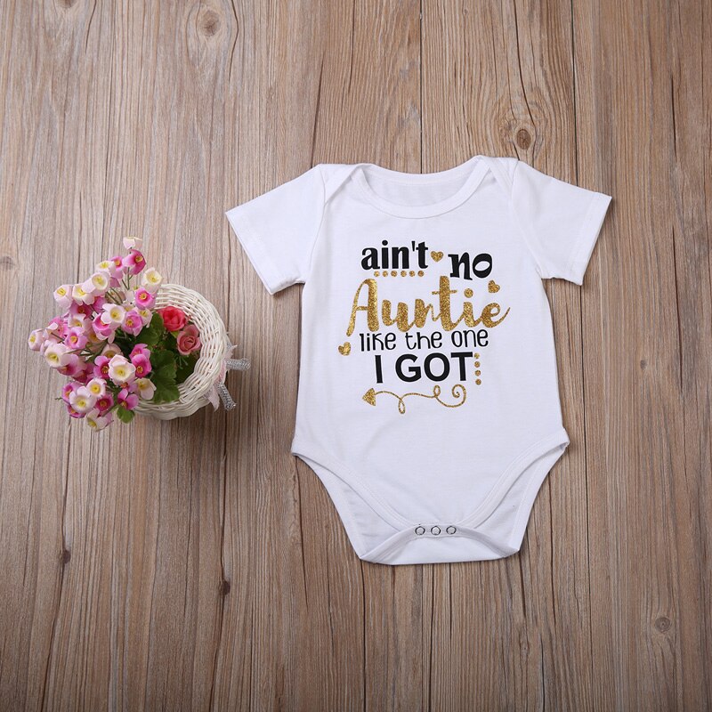 Body pour bébé de 0 à 18 mois, combinaison à manches courtes, avec lettres imprimées, pour fille et garçon