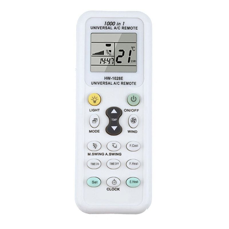 1000 en 1 Control remoto inalámbrico K-1028E AC Digital LCD consumo de energía aire A/C Control remoto Universal para aire acondicionado