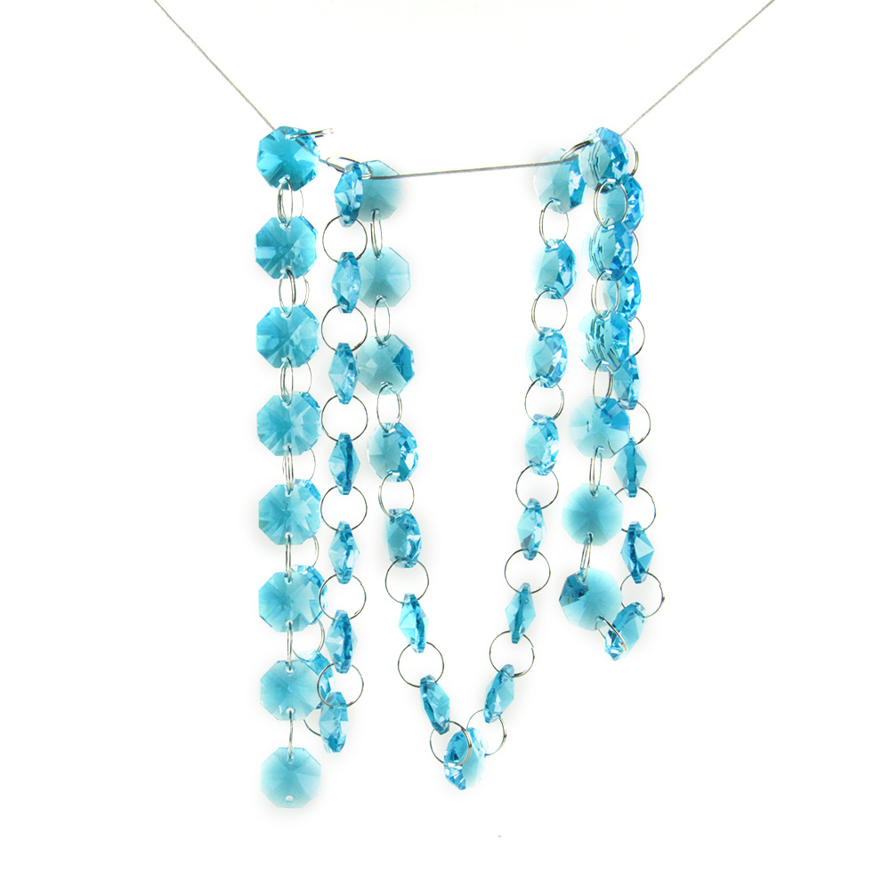 Weihnachts Girlande Lametta - 10m Schneebedeckte Dekoration (Grün)