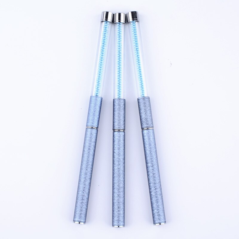 1 stk nail art liner tegnepensel pen 6mm/8mm/10mm blå rhinsten håndtag manicure negle art værktøj