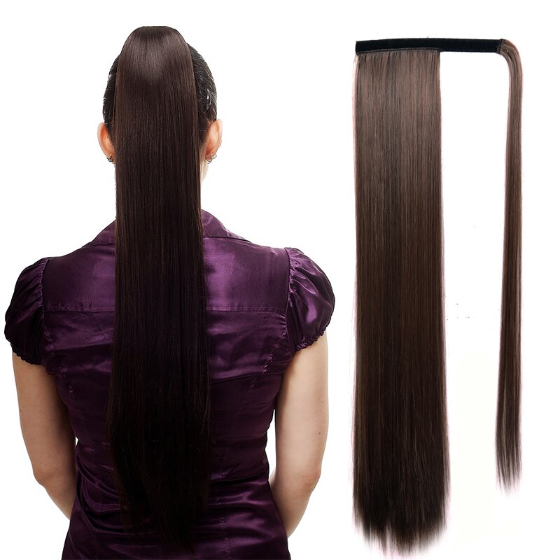 LISIHAIR Lange Lockiges/Gerade Clip in Haar Schwanz Natur Falsche Pferdeschwanz Haarteil Mit Haarnadeln Synthetische Pferdeschwanz Haar Verlängerung: 2-33