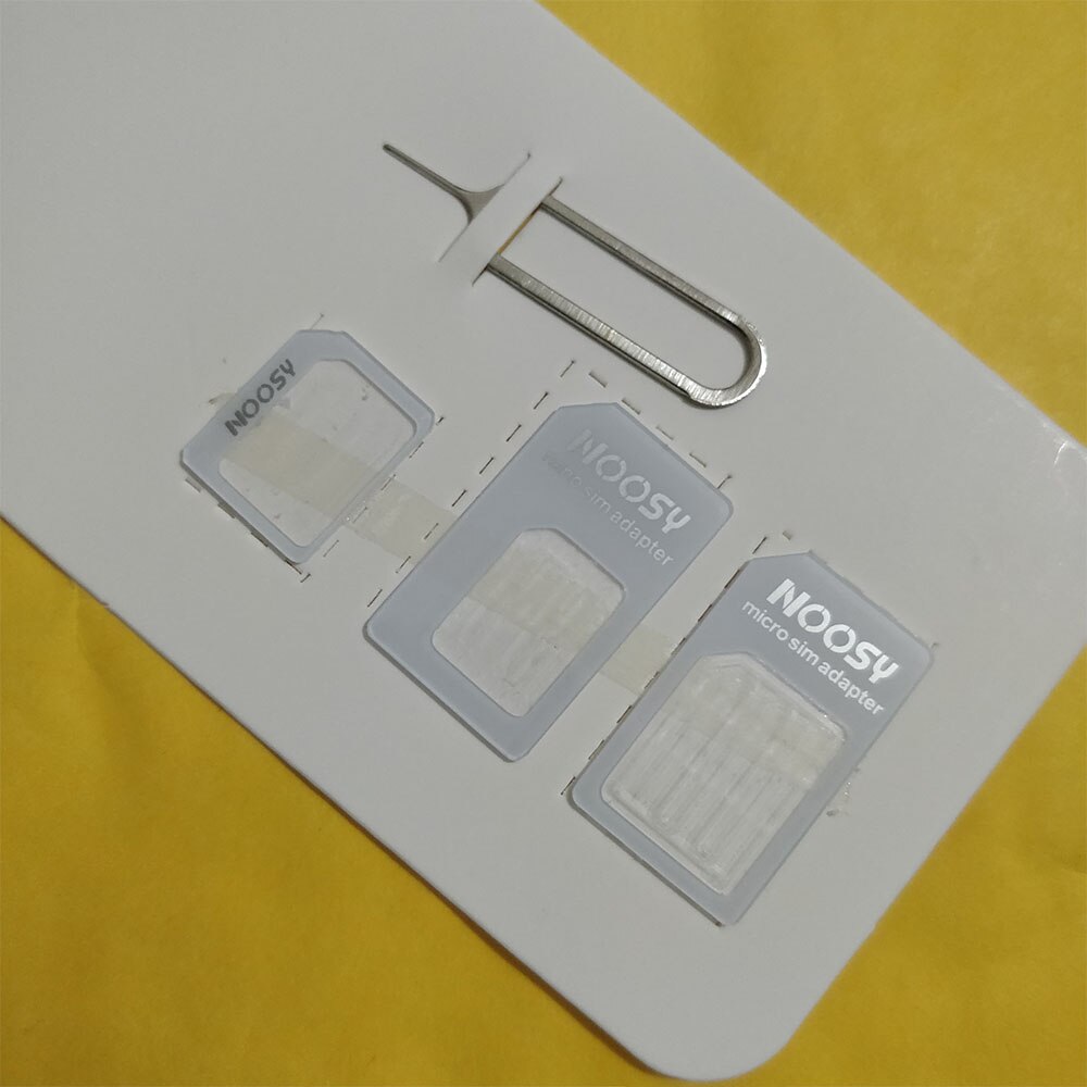 SIM Card Adapter 4 in 1 Nano Micro SIM Adapters Standaard Sim-kaart Adapters Eject Pin Voor iphone X 7 8 5 6 6 S 7 P Alle smartphones