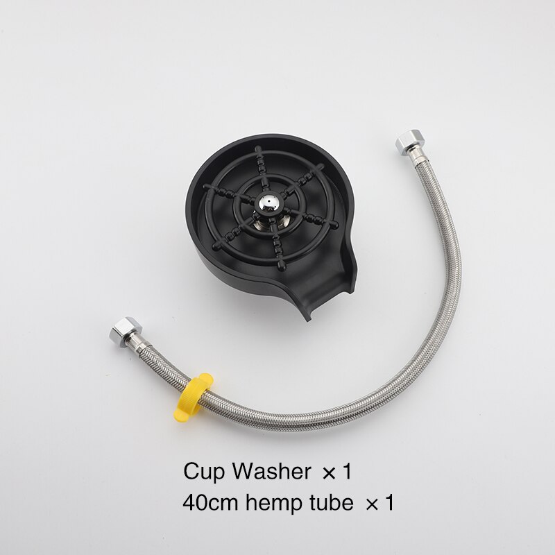 Faucet Glass Rinser For Kitchen Sink Bar Glass Rinser Coffee Pitcher Automatic Cup Washer Bottle Rinser Wash Cup Tool: 40cmtube