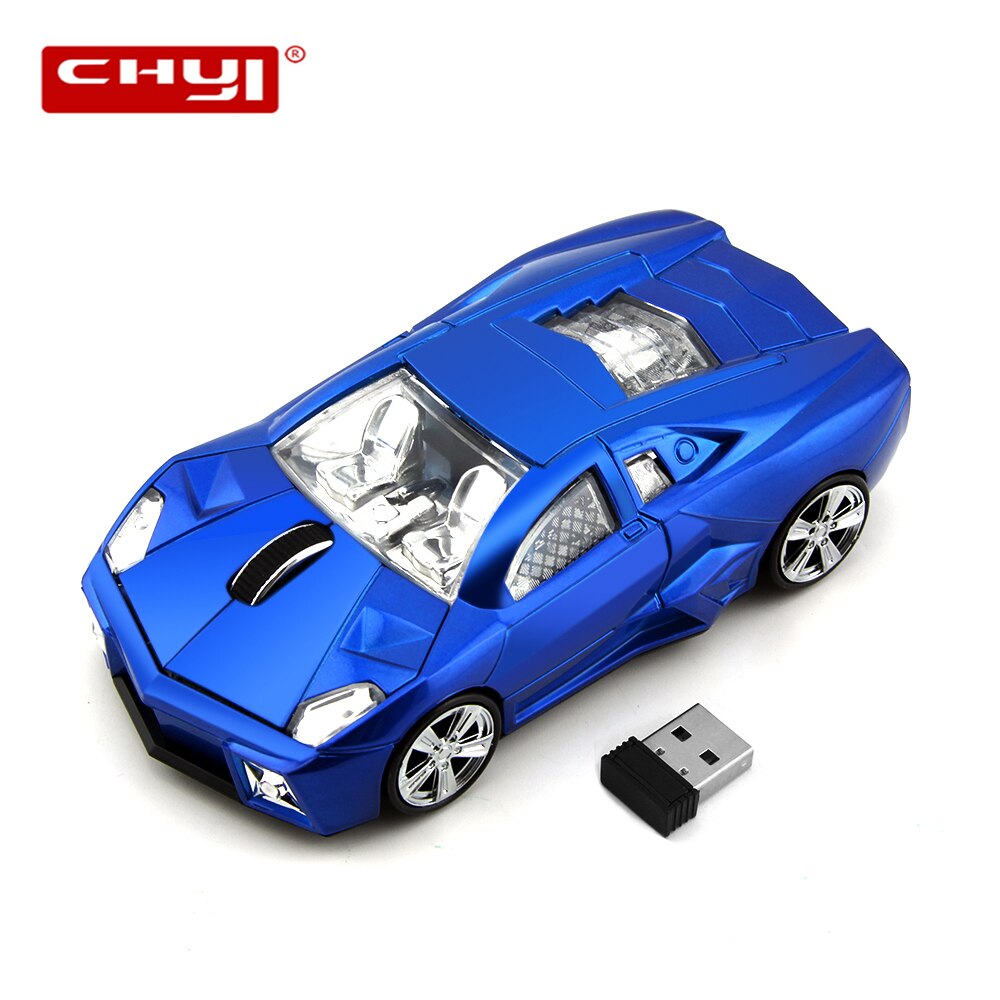Chyi Sport Auto Draadloze Muis Usb Optische Computer Muis 1600Dpi Mini 3D Gaming Muizen Muismat Optioneel Voor Pc laptop