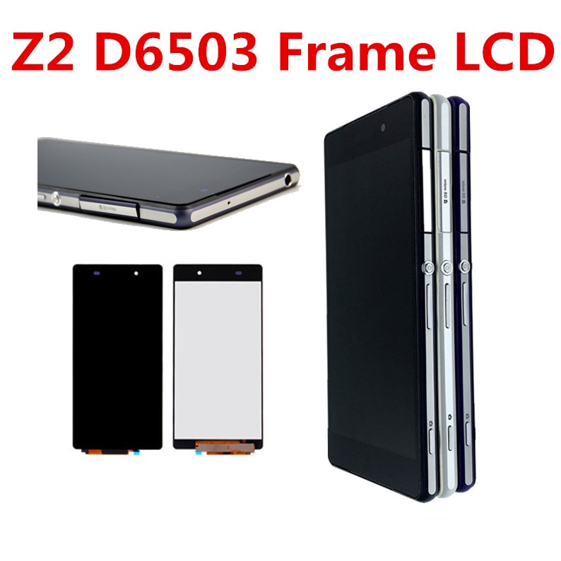 L50W dla SONY Xperia Z2 D6502 D6503 D6543 wyświetlacz LCD z ramą montaż digitizera ekranu dotykowego dla SONY Xperia Z2 LCD