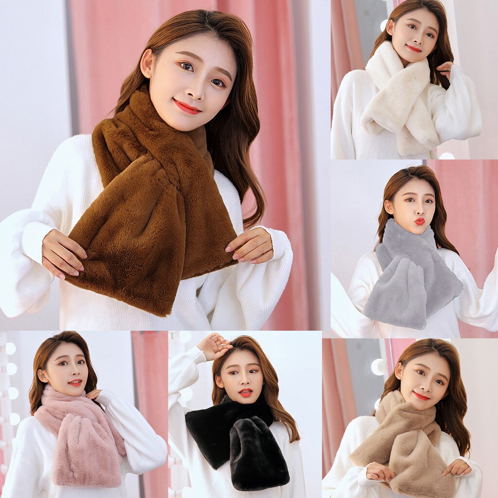 D Winter Women Scarf Solid Button Soft Wrap hijab Casual Warm Scarves Shawls Scarf Women Comfortable Plush hijab